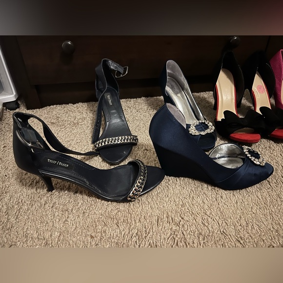 6 pair of heels, size 8 1/2 and 9. The 9s fit like an 8 1/2. 
All new/light wear - Picture 3 of 4